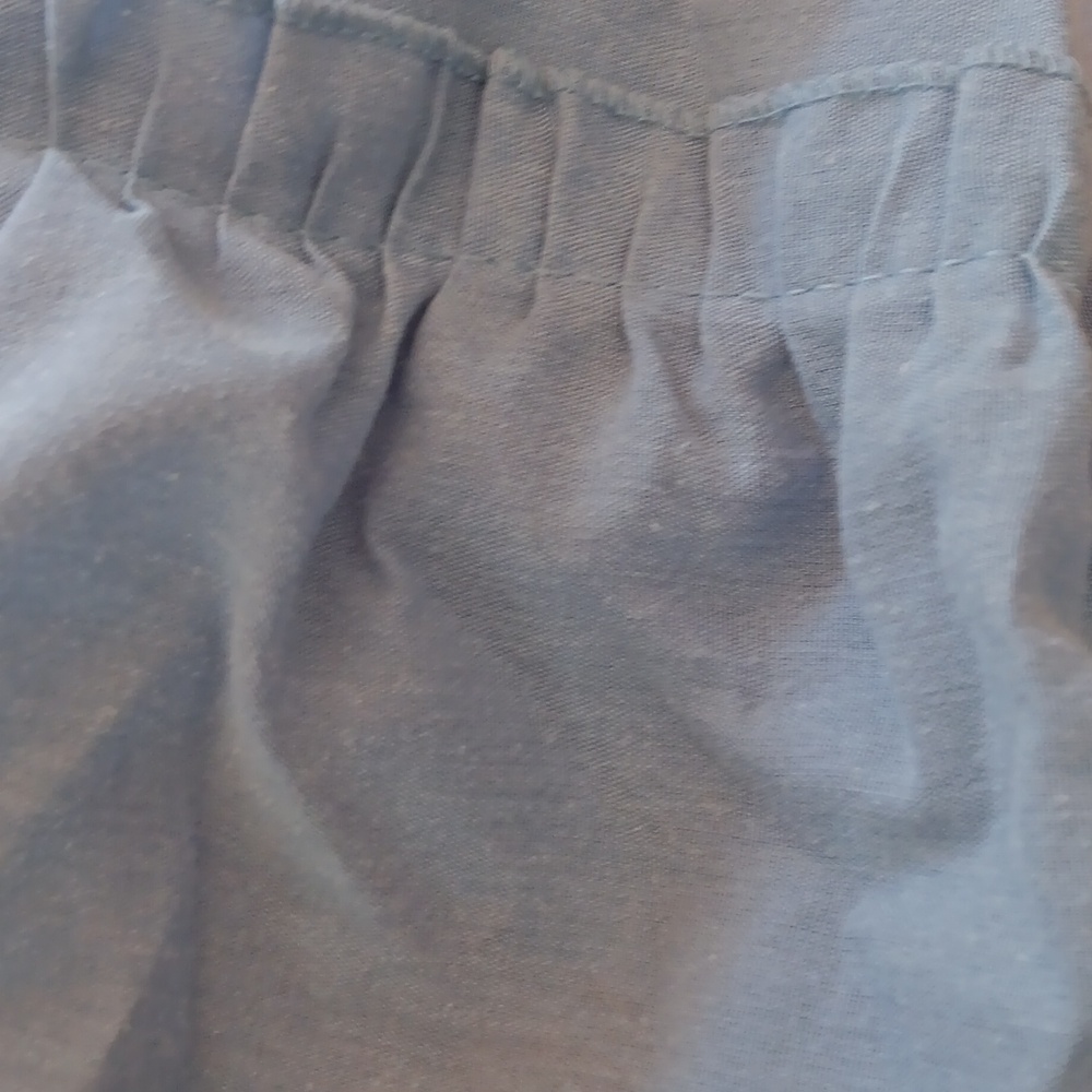 Blue Ruffled Curtains - Picture 2 of 6